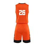 Cool Orange Color Basketball Sports Clothes For Men Sleeveless All Seasons