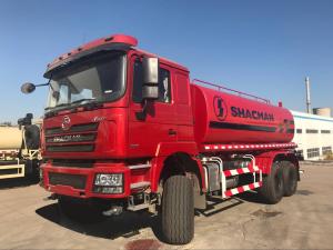 China 6x4 F3000 Fuel Oil Truck 340Hp Euro II Red SHACMAN Oil Container Truck wholesale