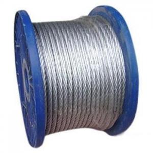 China Rusting Resist Galvanized Steel Wire Rope For Lifting , Towing 7 X 19 wholesale