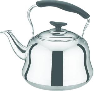China Traditional Stainless Steel Whistling Kettle Mirror Polish Inside And Outside wholesale
