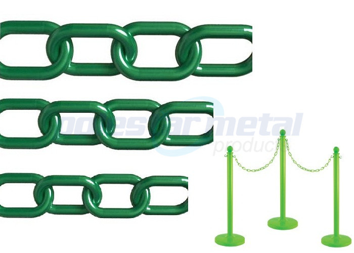 ISO Approved Decorative Lightweight Red Plastic Safety Chain For Street