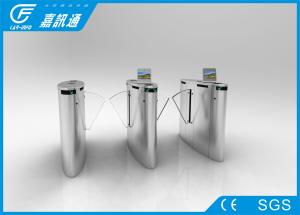 China Stainless Steel Smart Automatic Fingerprinted Electronic Gate Turnstile with Lobby wholesale