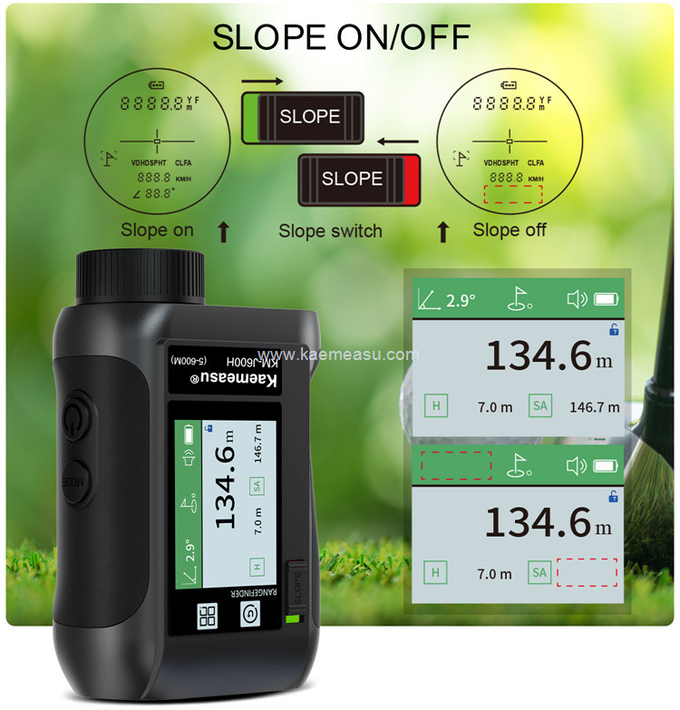 kaemeasu Multifunctional Laser Rangefinder Data Broadcast Golf Range Finder Telescope J800
