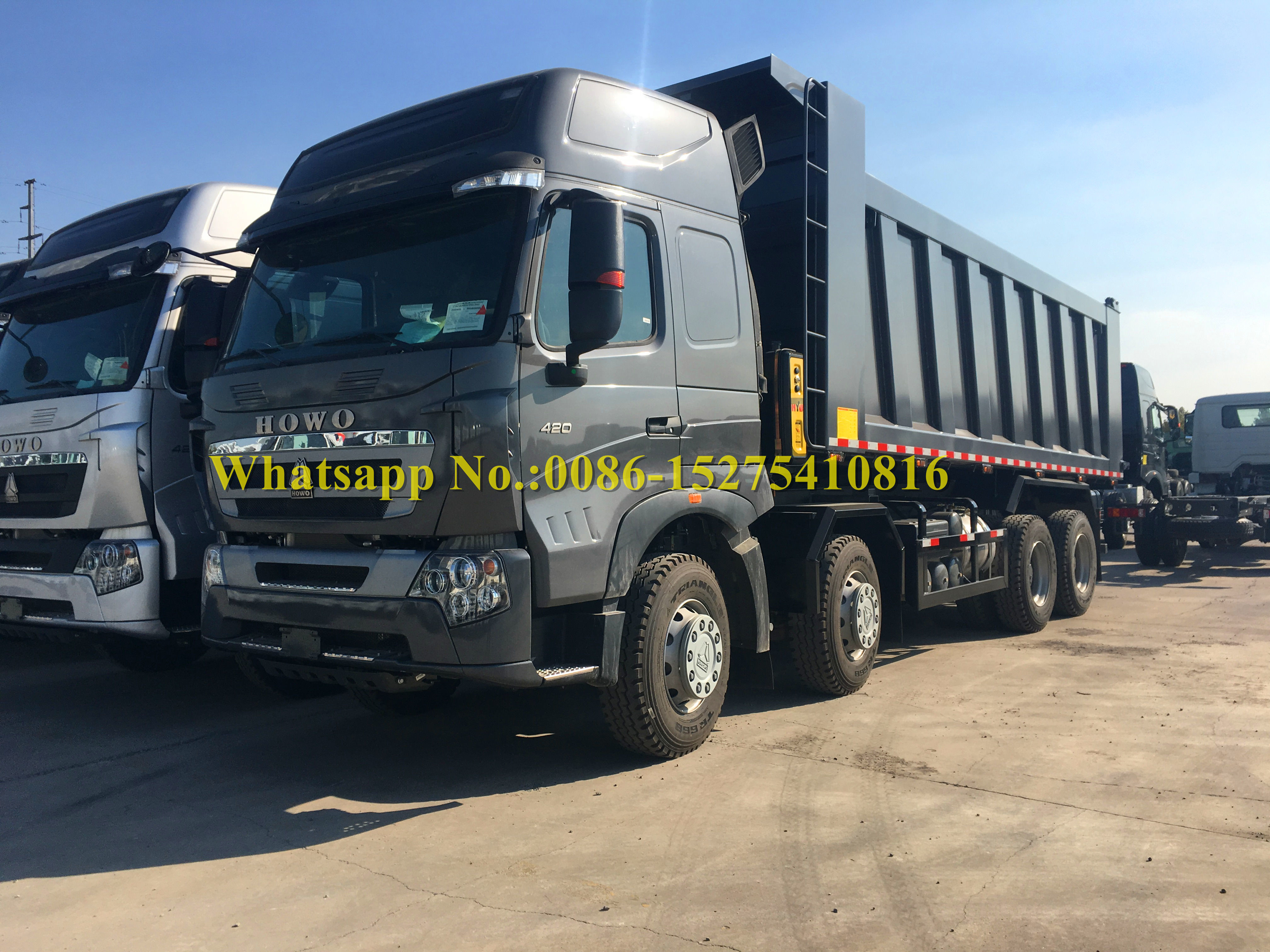 Sinotruck 40 Ton Loading Capacity Howo T7H 8x4 371HP 12 Wheeler Mining Dump Truck adopt Man Technology for Philippines
