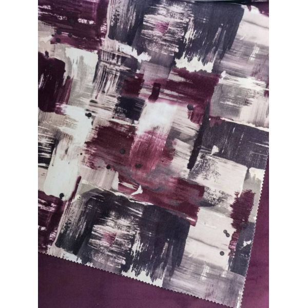 Anti Static Colorful Digital Print Upholstery Fabric Printed Velvet Upholstery Fabric