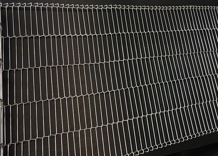 Washing Vegetables Flat Flex Conveyor Belt 316l Wire