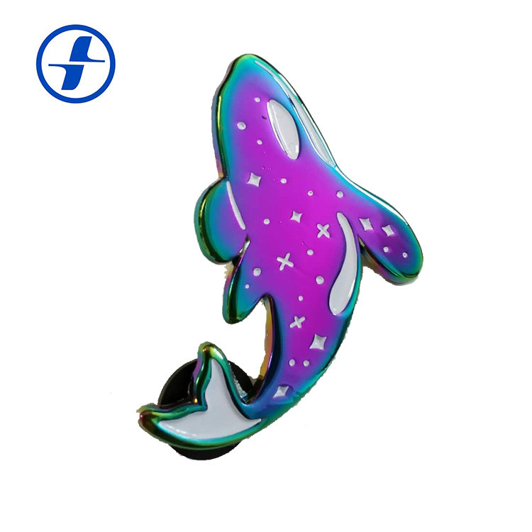 Hot selling custom design Rainbow plated metal soft enamel lapel pins