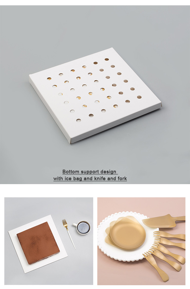 Luxury Custom Cake Box White Clear Square Transparent Birthday Party Gift Box