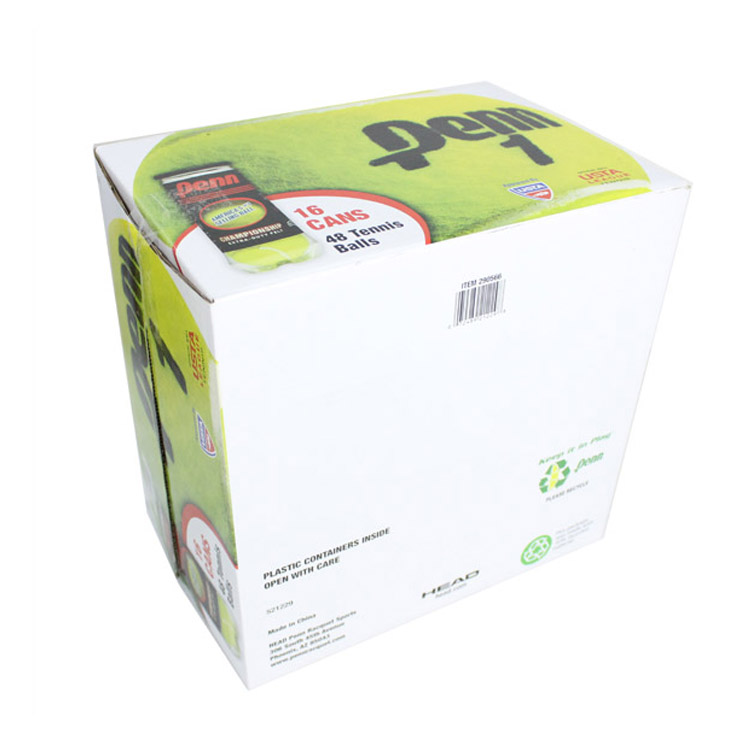 Tennis Ball Corrugated Mailer Boxes , OEM ODM Rigid Box Packaging