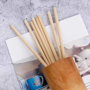 China Disposable Natural Reed Drinking Straws 18cm compostable boba straws wholesale
