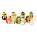Vinyl Mini Rubber Duck Keyring Environmental Protection For Children