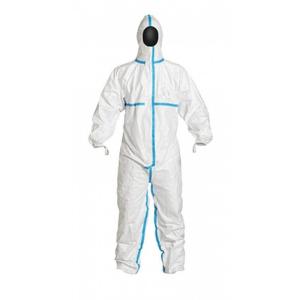 China Smms White Disposable Overalls / Hospital Protective Clothing With Towels wholesale