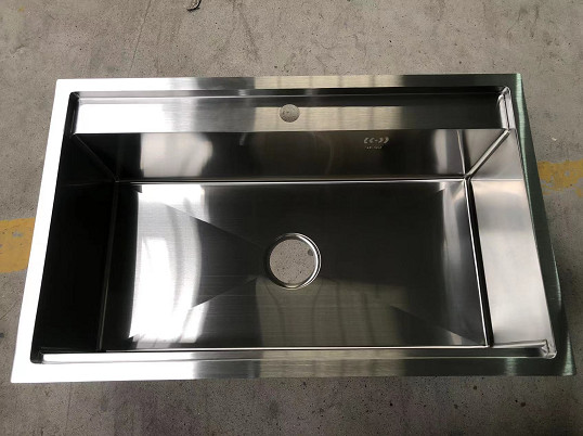 12MM Stainless Steel Single Bowl Sink Wire Drawing Household Kitchen