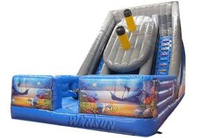 China Titanic Inflatable Dry Slide Fireproof PVC Made Environmental Friendly wholesale