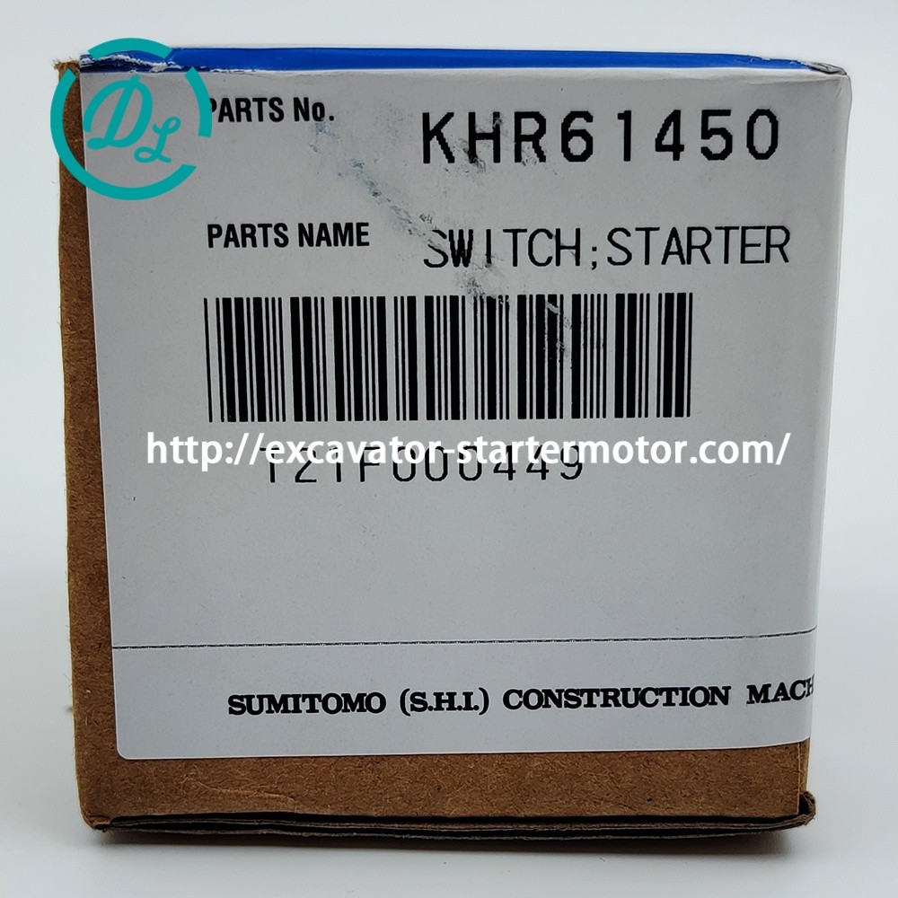 Excavator Spare Parts Ignition Starter Switch KHR61450 Sumitomo
