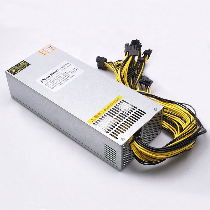 Switching Mining Rig Power Supply 12v 2500W 2400w 2000w 8gpu Psu For S9 L3+