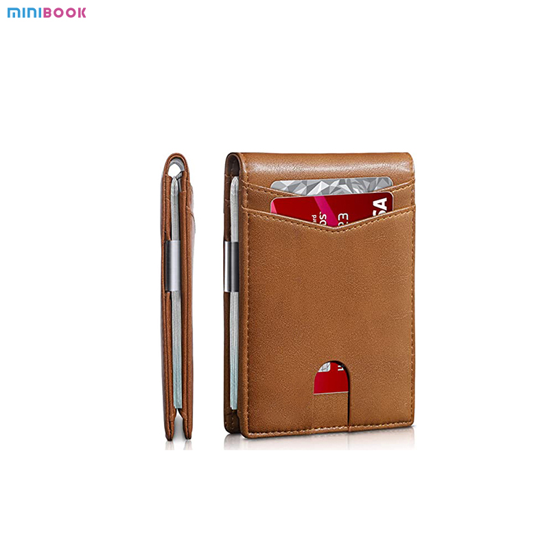 Custom Logo RFID Blocking Wallet in PU Leather for Daily Life and Credit Card Holder