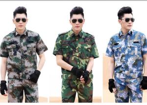 China Custom Made Army Military Uniforms , Durable Short Sleeve Military Uniform Jacket wholesale