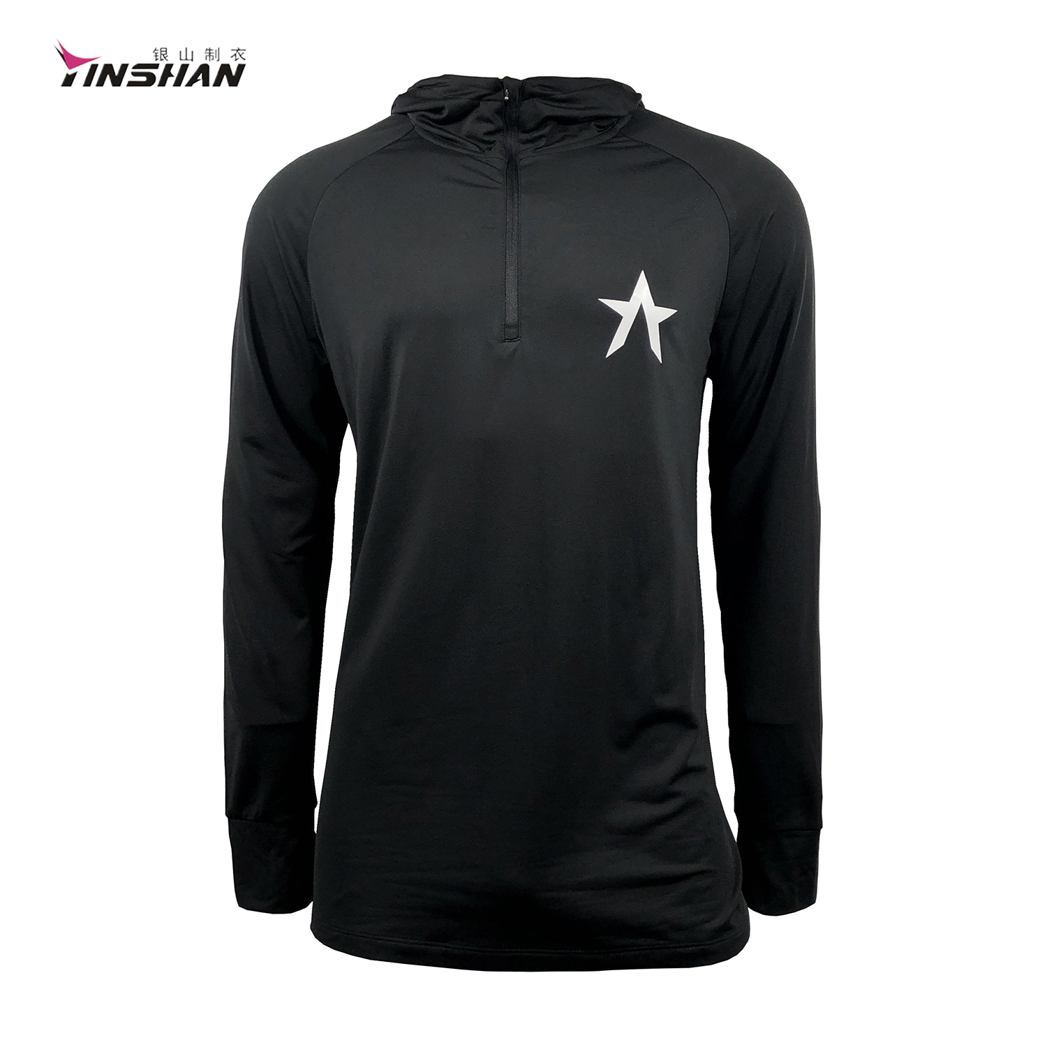 Custom Designs Black Polyester Running Sports Hoodie With Logo Printing 100% F1 Clothes