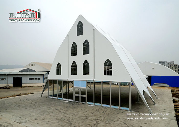 Wedding Party Marquee / Clear Span Church Tents with Glass Walling System for Ceremony