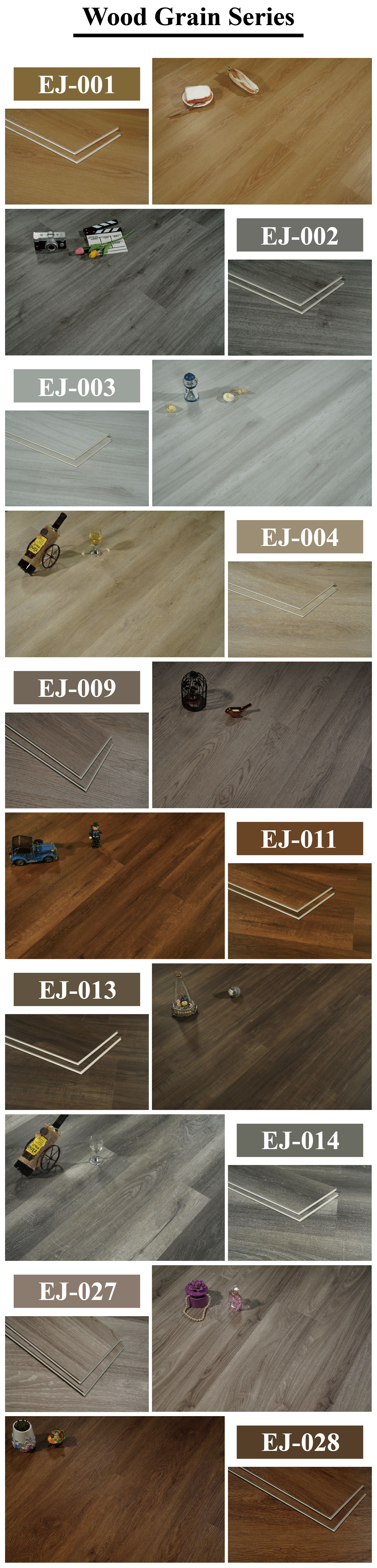 Unilin Click Lock Spc Flooring Wooden Color Plastic Rigid Core Vinyl Plank Flooring 4mm Indoor