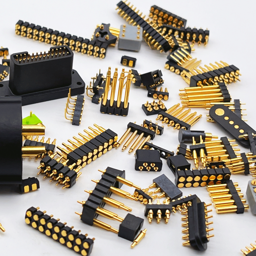 3p 2.54mm Spring Loaded Female Ball Plunger Magnetic Pogo Pin Connector 1