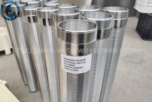 China SS316L OD 76mm Johnson Continuous Slot Well Screen wholesale