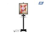 Black Aluminum Snap Poster Holder Frame / Smart Phone Charging Stand