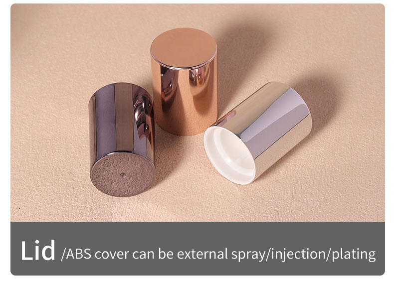 20ml 30ml 50ml Airless Spray Pump Bottle Matte Transparent Serum Bottle With Screw Cap