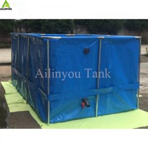 China Hot-dip galvanized steel support PVC lined liner for tilapia farming professional fish tank wholesale