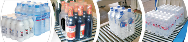 Beverage Automatic Bottle Packing Machine With Shrinkable PE Film 10 - 15pcs/min