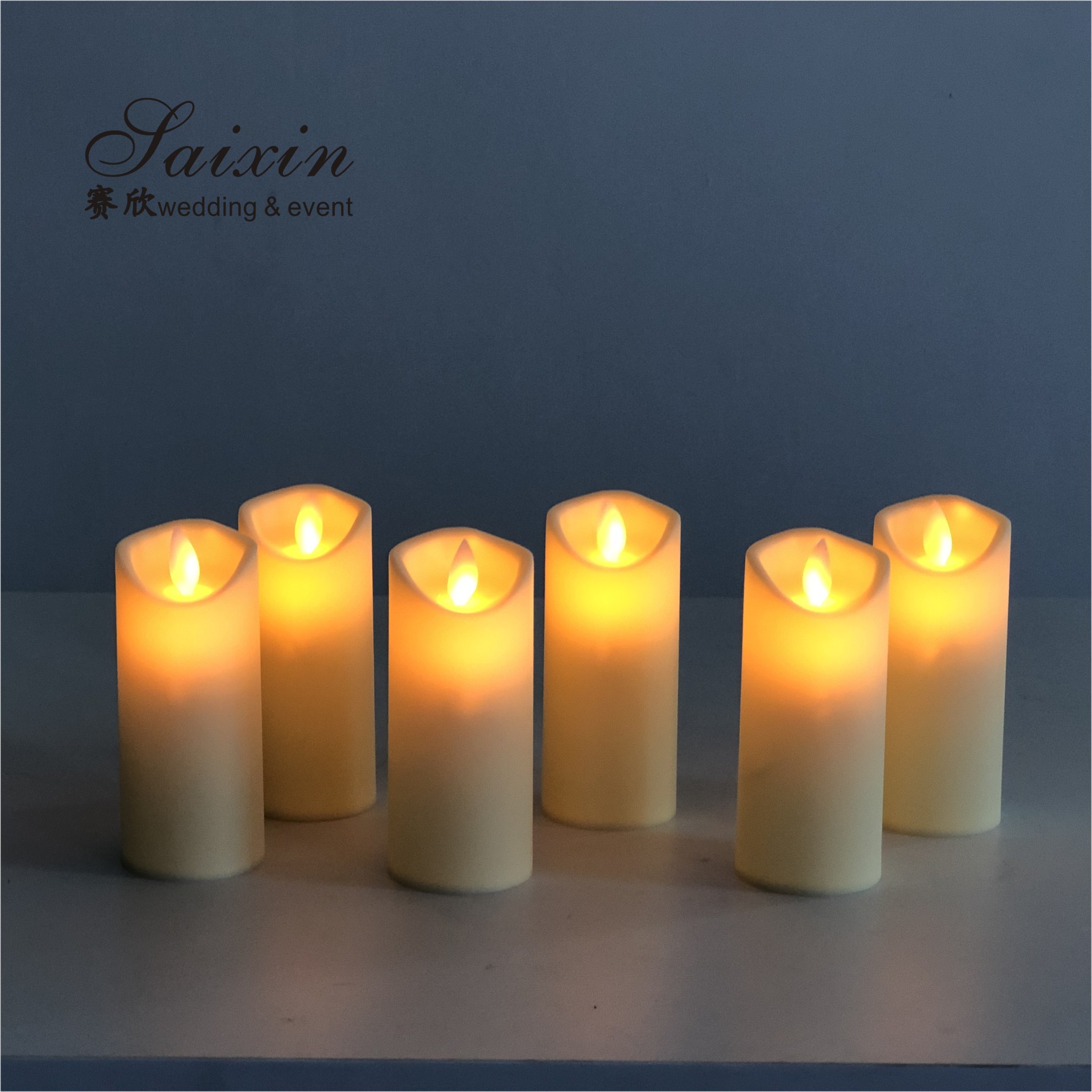 Led Candles For Wedding Centerpieces Flameless Elegant Christmas Light Wax Wedding Candle Pillars