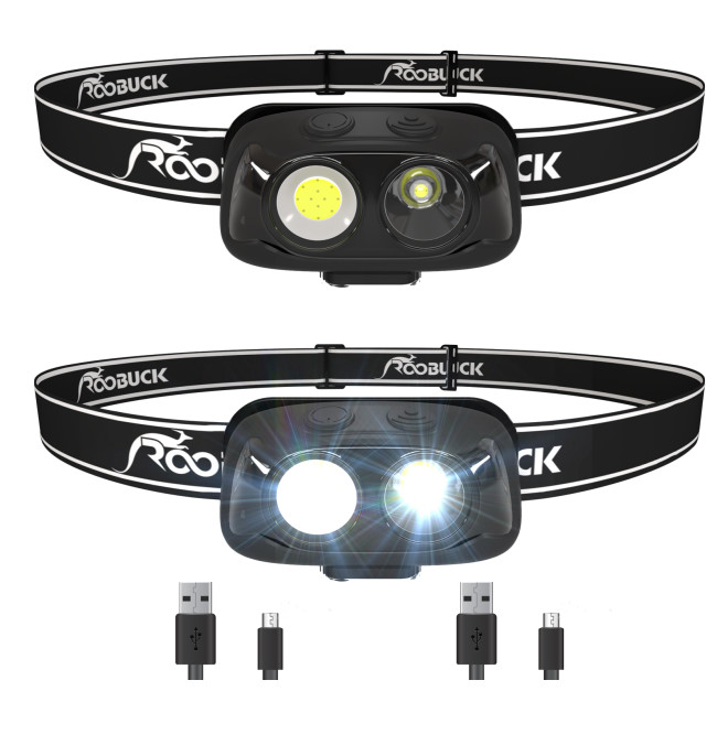Brightest Rechargeable Head Lamp Flashlight IP65 Mini Headlamp Work Light