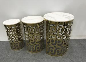 China Metal Frame 50cm Marble Table Top Coffee Table wholesale
