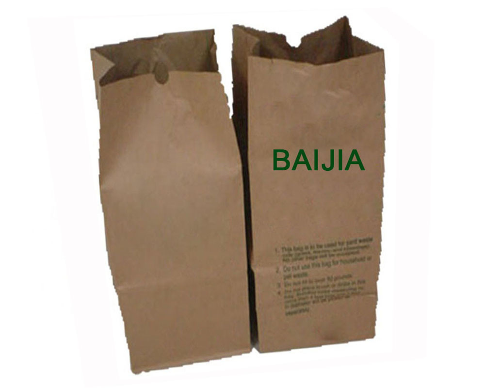 Moisture Proof Custom Size Lawn Paper Bags Accept Custom Lining