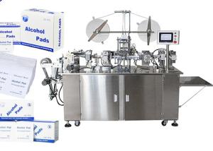 China Automatic Medical Alcohol Swab Machine 2.5KW For Disinfection wholesale