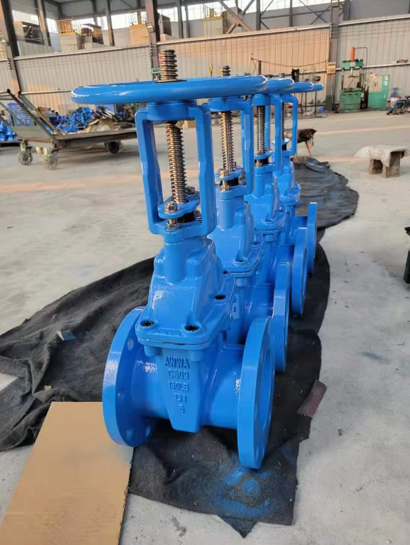 Ductile Iron Manual Elastic Soft Sealing Gate Valve DN50 100 150 for Water Media