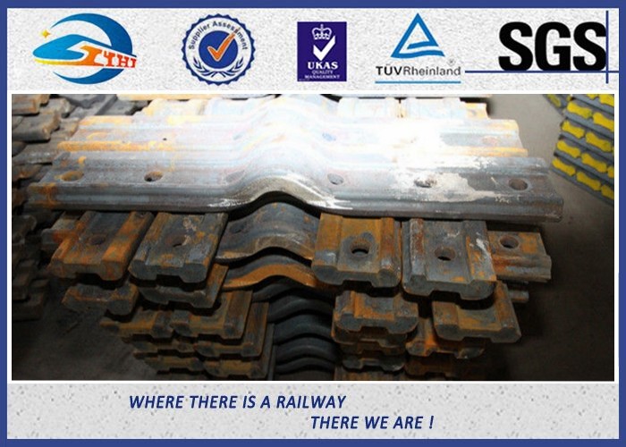 SGS Hot Rolled Steel 4 / 6 Hole Railway Fish Plate For Connecting Rails