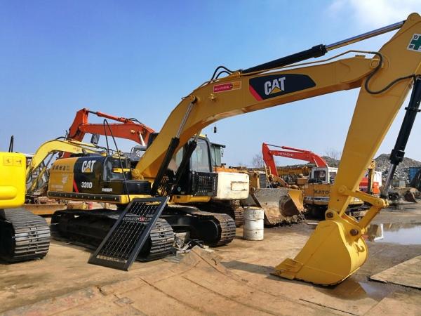 320d used excavator for sale USA tractor excavator 5000 hours 600mm chain CAT