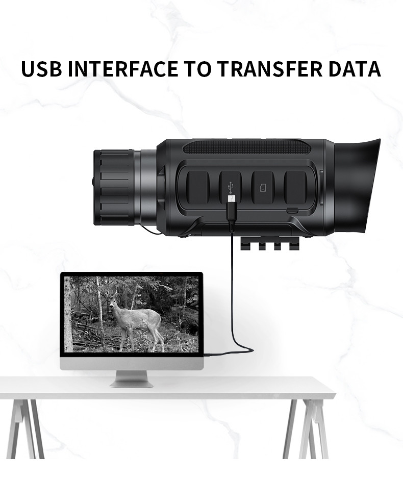 2.31 Inch 2mp Infrared Night Vision Binocular 1080p Telescope For Hunting CMOS Sensor