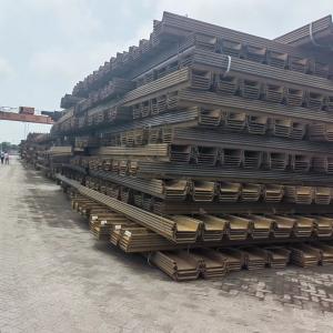 China High Strength Q235 Larssen Sheet Piles Water Resistant wholesale