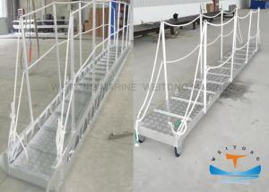 China Steel Aluminium Gangway Ladder , Wharf Ladder Aluminium Customized Size Shore Gangway wholesale