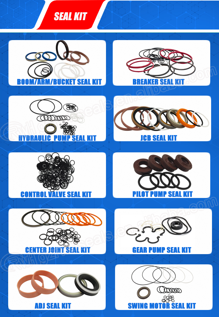 DX225 Excavator Hydraulic Pump Seal Kit DOOSAN Travel Motor Seal Kit