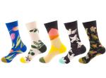 Creative Breathable Fashion Colourful Long Striped Ankle Socks