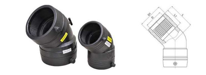 Dn110-200 Sdr11 Poly Pipe Pe Electrofusion Fittings