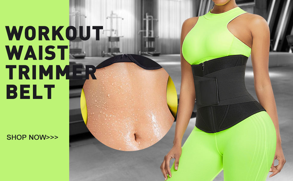 100% Polyester Outer Layer Waist Trainer Shaper for Women 10 Steel Bones Neoprene