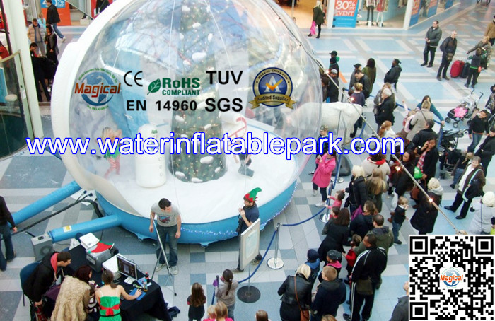 Advertising Inflatable Igloo Tent Snow Globe Showing SGS / EN14960