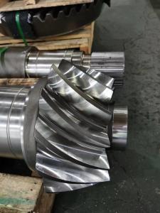 China Right Hand Pinion Spiral Bevel Gear Drive Shaft With External Spline wholesale