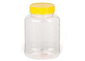China Transparent Food Grade Clear Pet Jars Plastic Screw Cap Waterproof wholesale