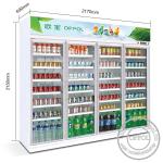 Air Cooling Upright Supermarket Display Refrigerator Showcase Commercial